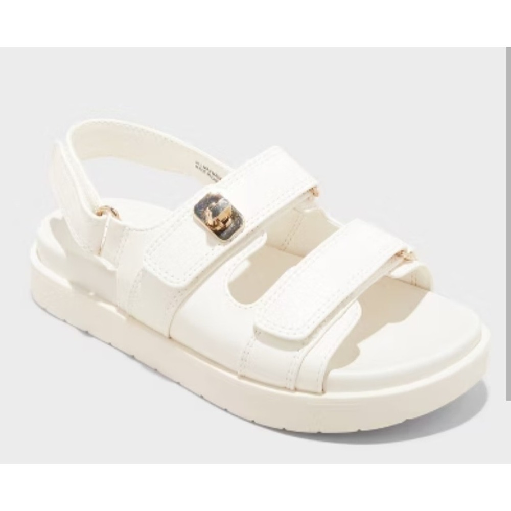Art Class Girl's Size 13 Open Toe Sandals Verity Platform New Ivory